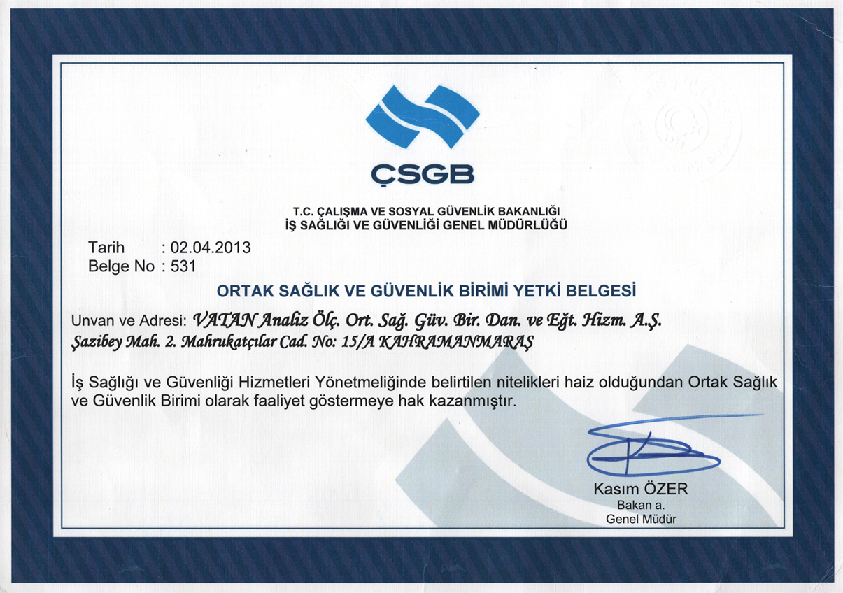 yetki belgesi